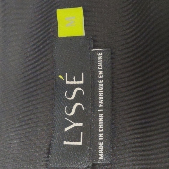 LYSSE lined stretch black and purple midi skirt, like new condition, size M - Picture 5 of 7